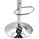 Set 2 Sgabelli Alti in Similpelle imbottita e Metallo Nero 