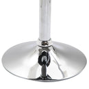 Set 2 Sgabelli Alti in Similpelle imbottita e Metallo Nero 