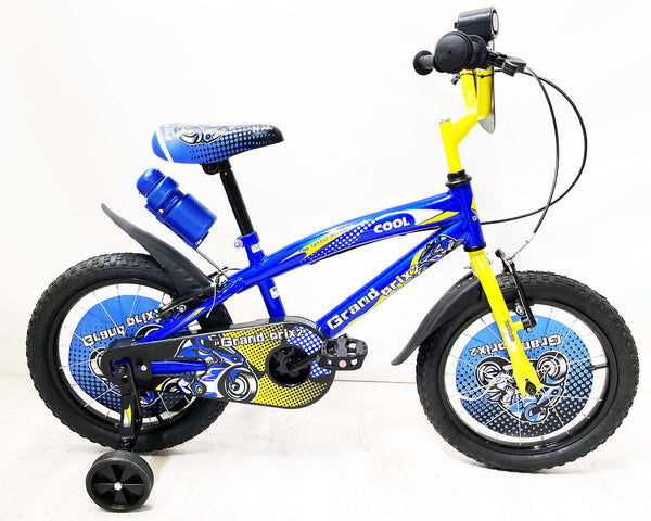 prezzo Vélo pour enfant 12" 2 freins avec bouteille d'eau et bouclier avant bleu