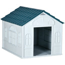 Cuccia per Cani Taglia Media e Grande max 30 kg 84,2x98,2x82 cm in Polipropilene Blu