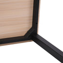 Scrivania da Ufficio 120x60 cm in Metallo  Natural Nera