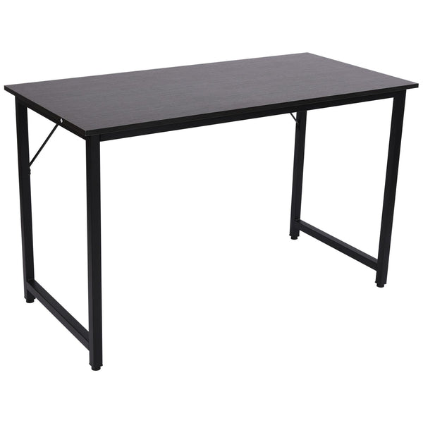 sconto Bureau 120x60x73 cm en Fer et MDF Noir Foncé