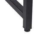 Scrivania da Ufficio 120x60x73 cm in Ferro e MDF  Nero Scuro