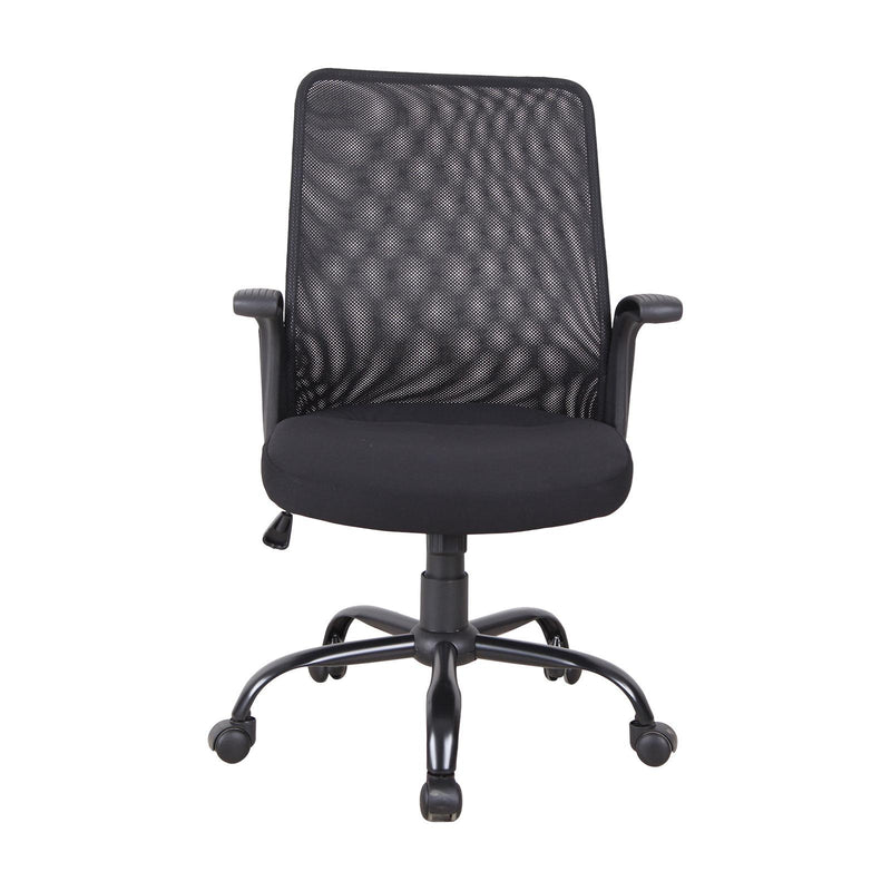 Sedia da Ufficio Direzionale in Tessuto a Rete Regolabile  H101 Nera