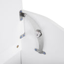 Mobiletto Bagno Portabiancheria in Legno 55x34x58 cm  Floreale Bianco