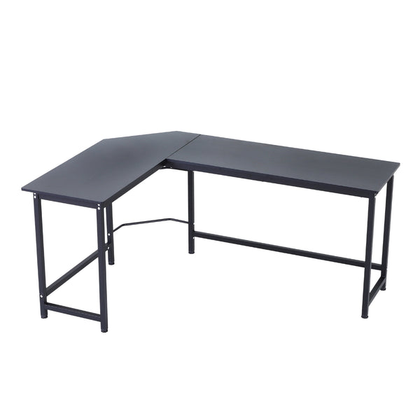 prezzo Bureau d'angle 168x120x75 cm en bois et métal noir