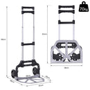 Carrello Portapacchi Pieghevole Max 70kg in Alluminio 