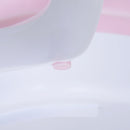 Vaschetta Bagnetto per Neonati Antiscivolo Pieghevole con Scarico  Rosa