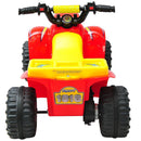 Quad Elettrico per Bambini 6V  Rosso e Giallo