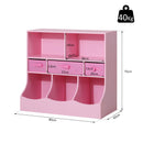 Mobiletto Contenitore Free-Standing 80x40x75 cm  Rosa