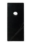 Lampada ad Arco con Stelo in Alluminio e Base in Marmo Rizzetti Nero