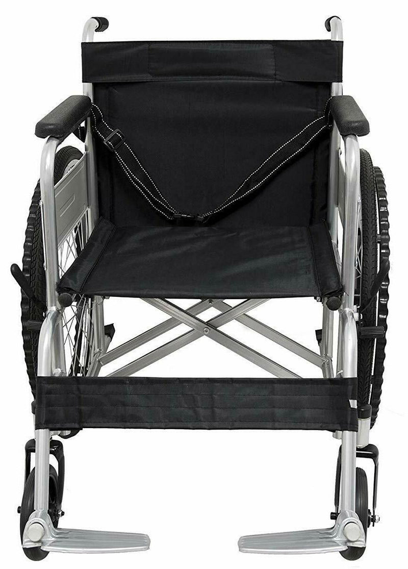 Sedia a Rotelle Pieghevole ad Auto Spinta in Acciaio Rizzetti 