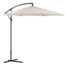 Ombrellone da Giardino Decentrato in Alluminio Ø3m Rizzetti Panna