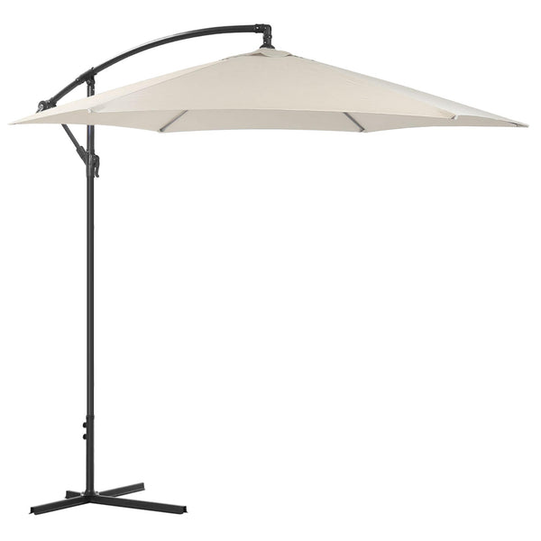 prezzo Parasol de Jardin Décentralisé Aluminium Ø3m Rizzetti Crème