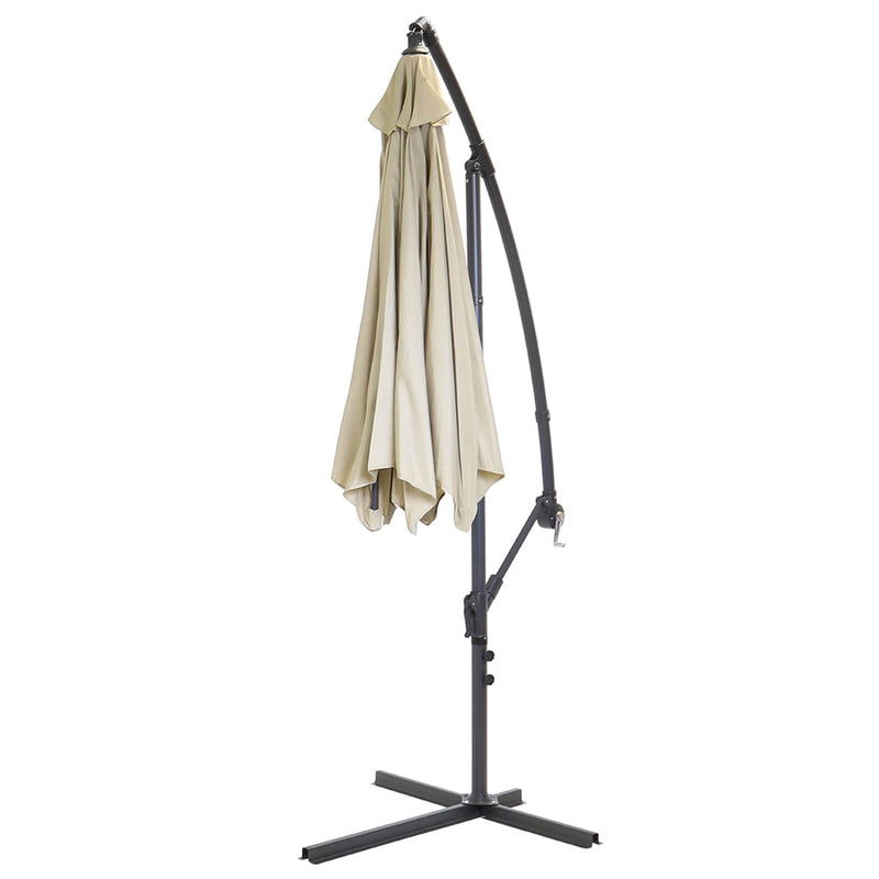 Ombrellone da Giardino Decentrato in Alluminio Ø3m Rizzetti Panna