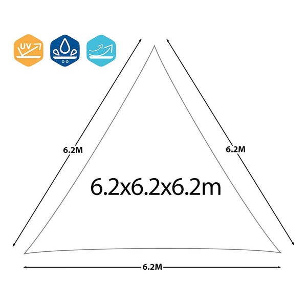 Rizzetti Sand Triangular Garden Sail Auvent Différentes Tailles prezzo