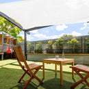 Tenda Vela da Giardino Quadrata 3x3 m Rizzetti Bianca