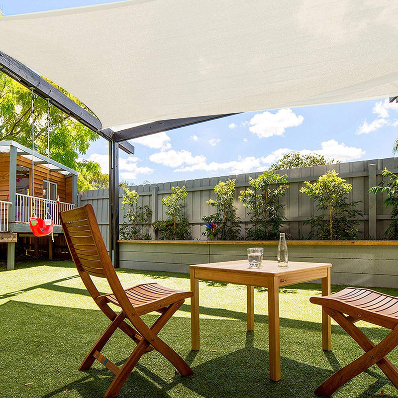Tenda Vela da Giardino Quadrata 3x3 m Rizzetti Avorio
