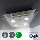 Plafoniera con 4 Faretti Led 12W Luce Calda Rizzetti
