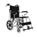 Sedia a Rotelle Pieghevole a Spinta Assistita in Alluminio Rizzetti Nera