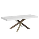 Tavolo Allungabile 200-304x90x77 cm Volantis Premium Bianco Frassino Telaio 4C 