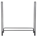 Portalegna per Camino 122x35x122 cm in Ferro  Nero