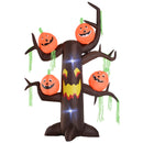 Decorazione Halloween Albero Gonfiabile 240 cm con LED 