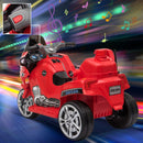 Moto Elettrica Polizia per Bambini 6V  Police Rossa