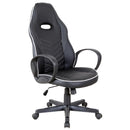 Sedia da Gaming Ergonomica in Similpelle Altezza Regolabile  Nera e Bianca