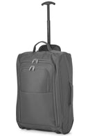 Trolley Valigia Bagaglio a Mano Morbida 2 Ruote Rizzetti Grigio