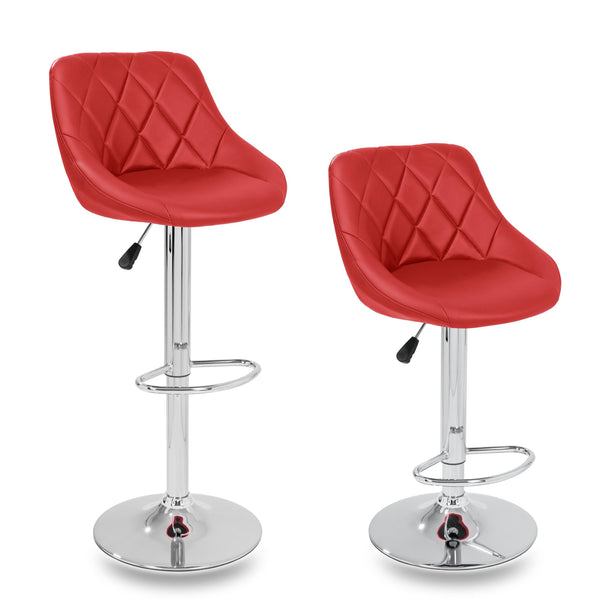 Lot de 2 Tabourets Hauts en Simili Cuir Rembourré Rizzetti Anshar Rossi sconto