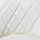 Set 2 Sgabelli Alti in Similpelle Imbottita Rizzetti Anshar Beige