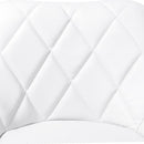 Set 2 Sgabelli Alti in Similpelle Imbottita Rizzetti Anshar Bianchi