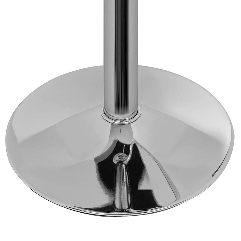 Set 2 Sgabelli Alti in Similpelle Imbottita Rizzetti Plusmir Bianchi