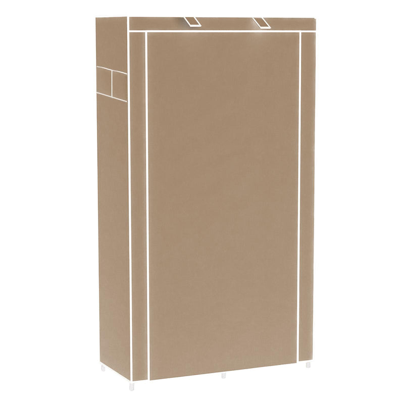 Scarpiera Salvaspazio 10 Ripiani 88x28x160 cm Rizzetti Marrone