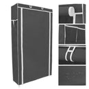 Scarpiera Salvaspazio 10 Ripiani 88x28x160 cm Rizzetti Grigia