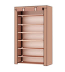 Scarpiera Salvaspazio 7 Ripiani 60x30x126 cm Rizzetti Marrone