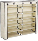 Scarpiera Salvaspazio 6 Ripiani 115x28x110 cm Rizzetti Beige