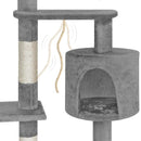 Albero Tiragraffi con Cuccia per Gatti H112 cm Rizzetti Picasso Grigio