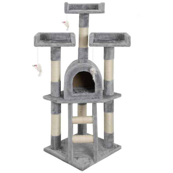 Arbre à chat avec niche pour chat H116 cm Rizzetti Silvestro Gris prezzo