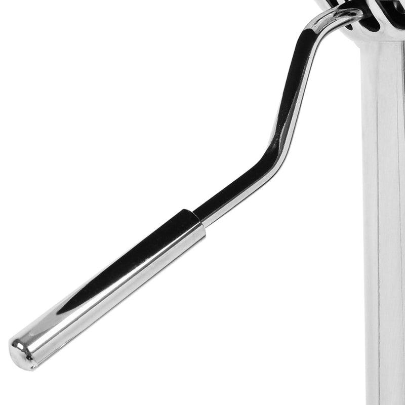 Set 2 Sgabelli Alti in Similpelle Imbottita Rizzetti Chicago Grigi