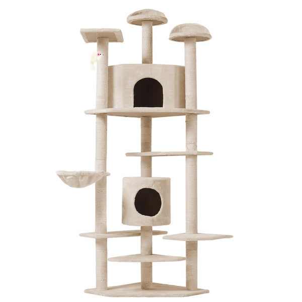 acquista Arbre à chat pour chats H203 cm Rizzetti Rockfeller Beige