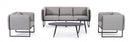 Poltrona 76x74x72h cm con Cuscini Pixel Graphite 