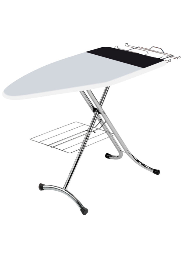 Asse da Stiro Luxor Profi 123x48 cm Area Ignifuga Salvaspazio Altezza Regolabile Ripiano Sottostante prezzo