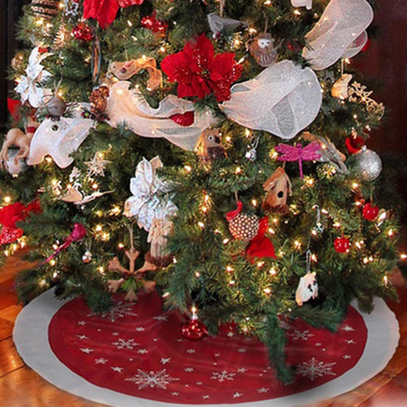 Copribase per Albero di Natale Ø89 cm in Tessuto Rizzetti Rosso