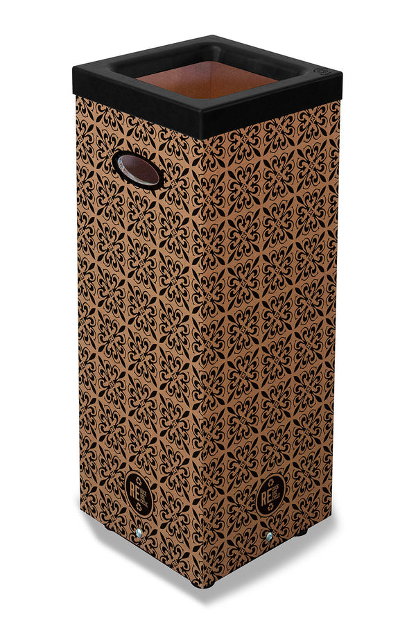 Pattumiera Per Raccolta Rifiuti 28x28xh70 cm in Cartone Con Stampa Grafica G1 Beige online