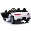 Macchina Elettrica per Bambini 2 Posti 12V con Licenza Mercedes GTR AMG Bianca