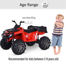 Quad Elettrico per Bambini 12V Rosso