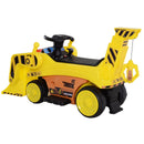 Escavatore Elettrico per Bambini 6V Giallo 