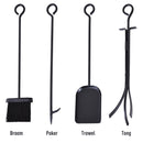 Portalegna Legnaia in Ferro 45x40x78 cm Max 100Kg con Attrezzi  Nero